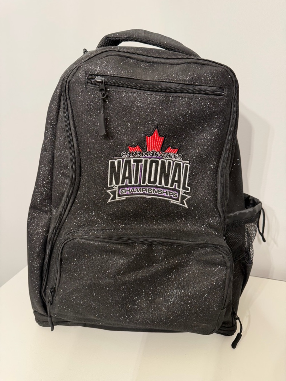 Canadian Cheer National Championships Black Sparkle Backpack
